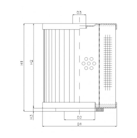 D220C25 hydraulic filter element
