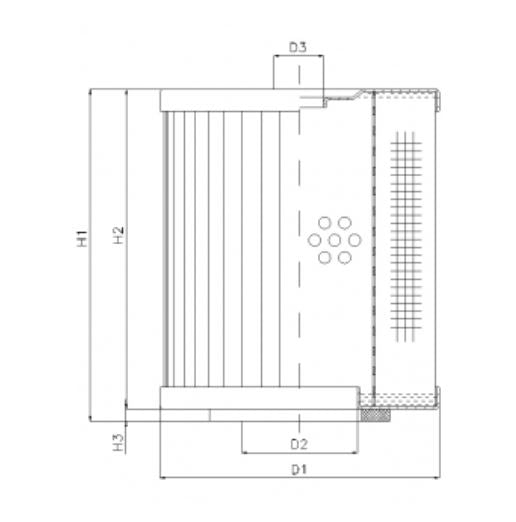 D220C25 hydraulic filter element