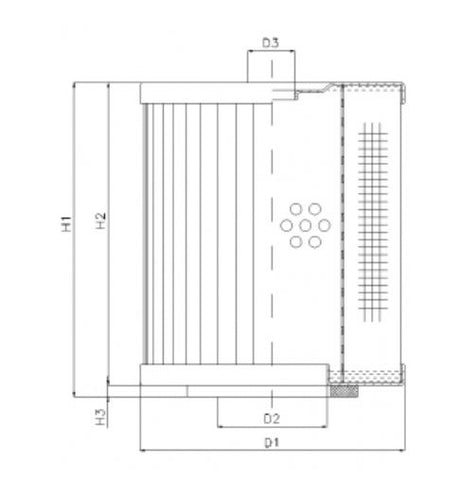 D221C10 hydraulic filter element