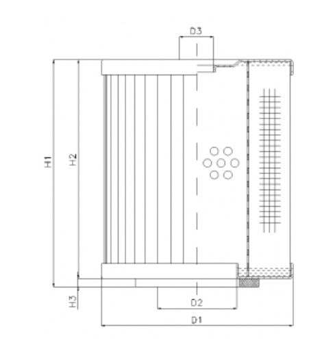 D221C10 hydraulic filter element