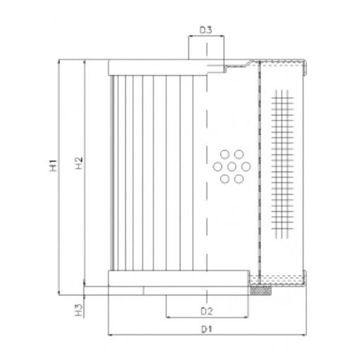 D221T10 hydraulic filter element