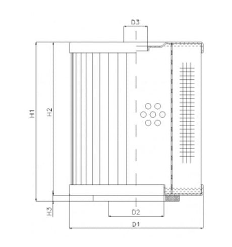 D221T250 hydraulic filter element