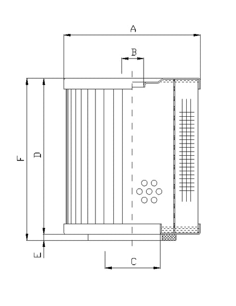 D240C25 Filter element for pressure filter