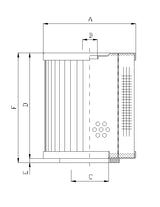 D240T25 Filter element for pressure filter