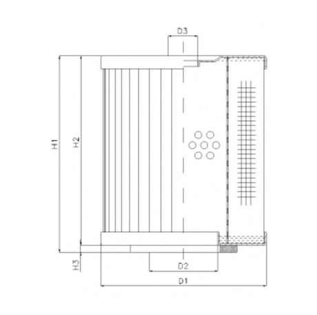 D261C25 filter element for pressure filter