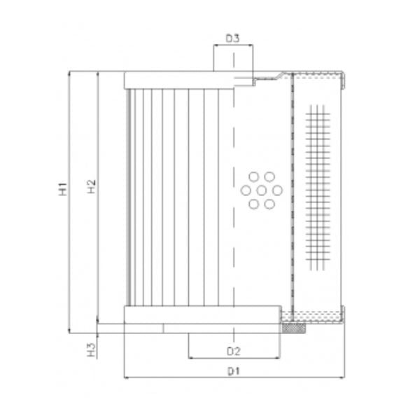D261G10 hydraulic filter element