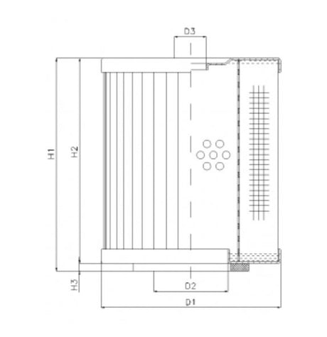 D261G10 hydraulic filter element