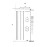 D312G03A hydraulic filter element