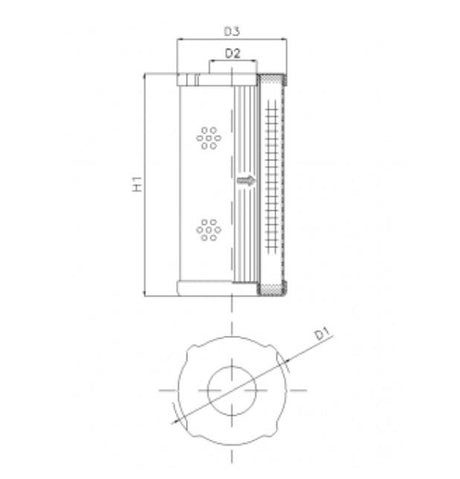 D410G06 hydraulic filter element