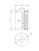 D411G10 Filter element for pressure filter
