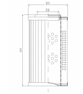 D615G01V hydraulic filter element
