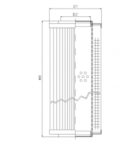 D620T125 hydraulic filter element
