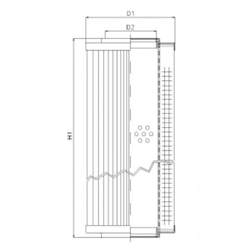 D622C10 hydraulic filter element