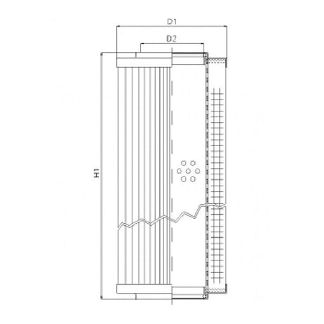 D622G06V Filter element for pressure filter