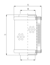 D650C03A Filter element for pressure filter