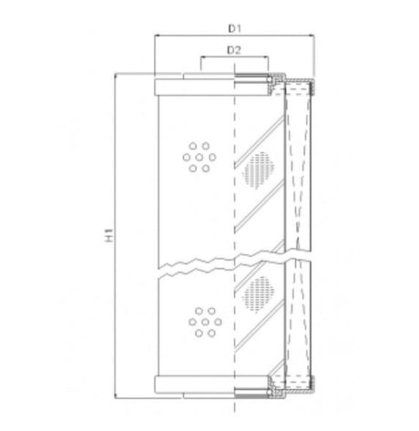 D650C10AV hydraulic filter element
