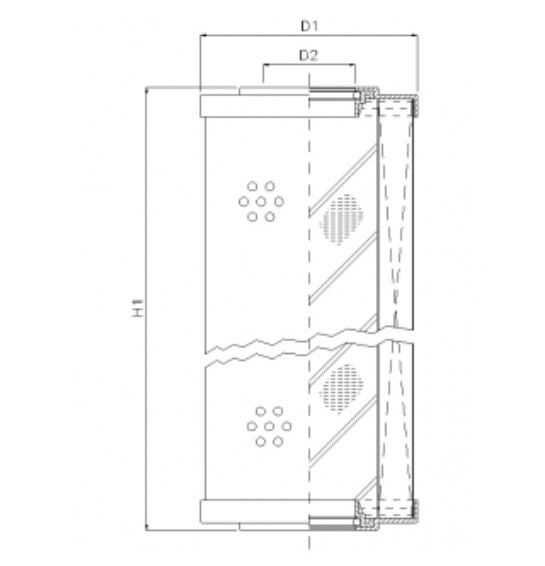 D651C03AV hydraulic filter element