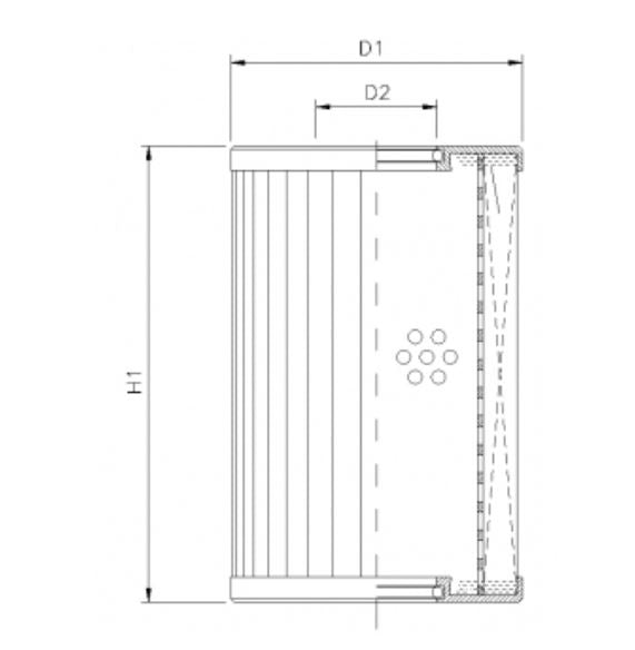 D651G03B hydraulic filter element