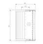 D651G03B hydraulic filter element