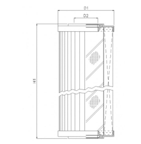 D651G25AV hydraulic filter element