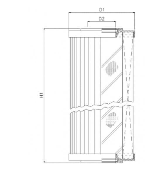 D651T40A hydraulic filter element