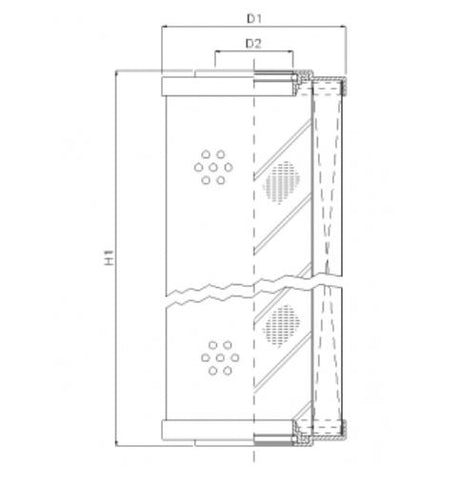 D652C03AV hydraulic filter element