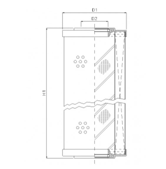 D652C10AV hydraulic filter element
