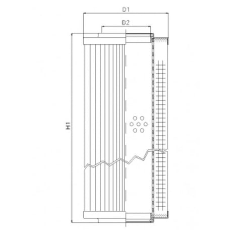 D660G06AV hydraulic filter element