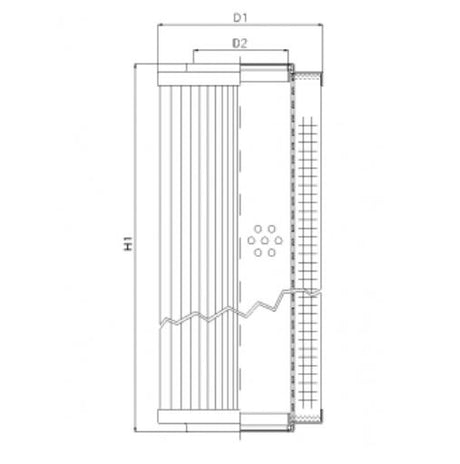 D660G10AV hydraulic filter element