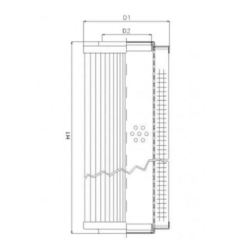 D662G25AV hydraulic filter element