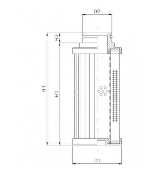 D720G06B hydraulic filter element