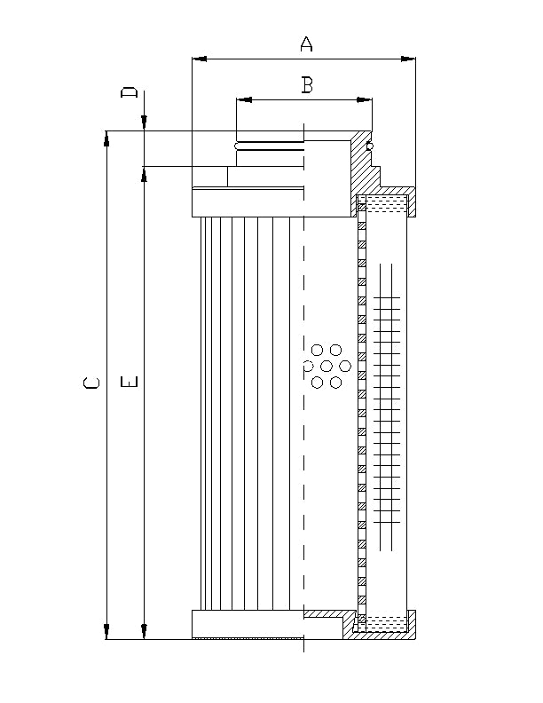 D721G10BV Filter element for pressure filter