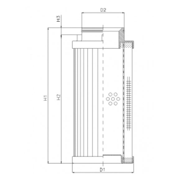 D730C10AV hydraulic filter element