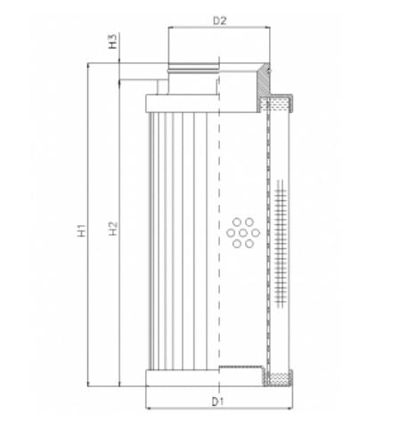 D730C25AV hydraulic filter element