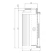 D730G06A hydraulic filter element