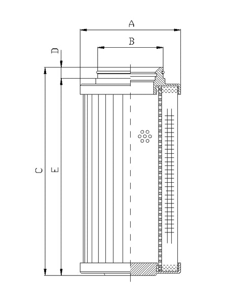 D730G25B Filter element for pressure filter