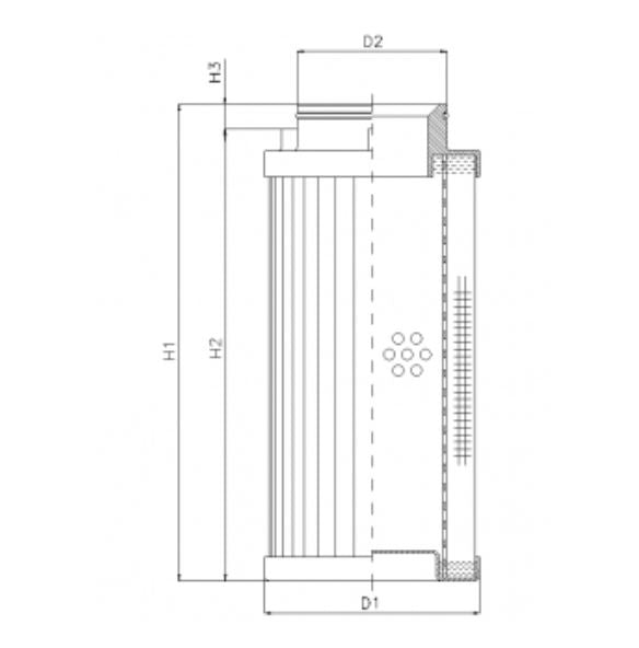 D731T25AV hydraulic filter element