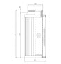 D732G03A hydraulic filter element