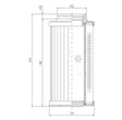 D732G03B hydraulic filter element
