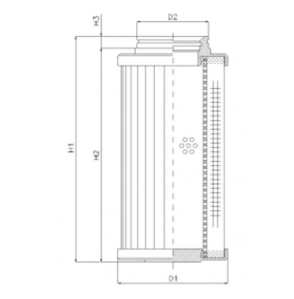 D732G03BV hydraulic filter element