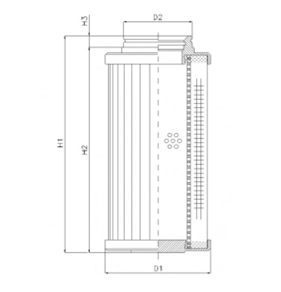 D732G06B hydraulic filter element