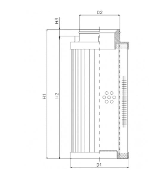 D732G25A hydraulic filter element