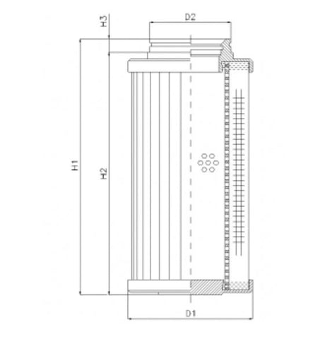 D732G25B hydraulic filter element