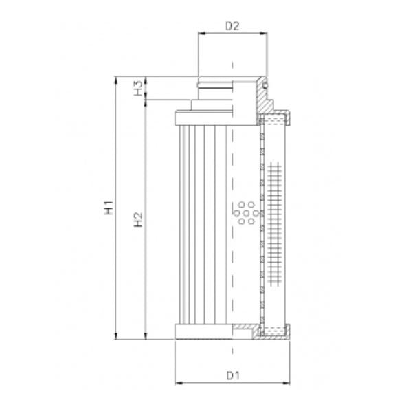 D770G06B hydraulic filter element