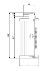 D770G25B filter element for pressure filter