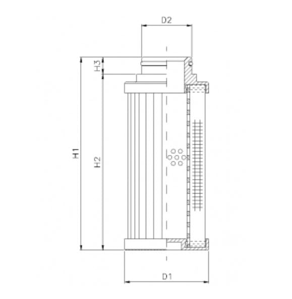 D780G10BV hydraulic filter element