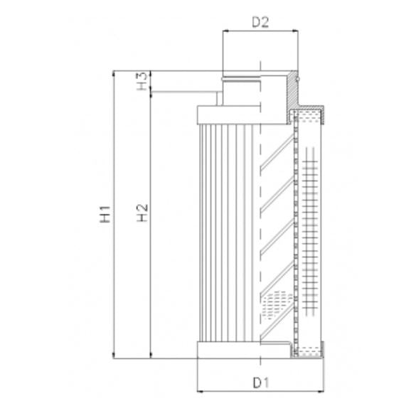 D780G25AV hydraulic filter element