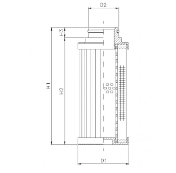 D781G03B hydraulic filter element