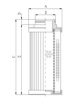 D790G25B Filter element for pressure filter