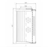 D811G25A hydraulic filter element